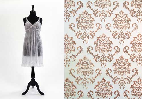 Image: Laura Splan, Trousseau (Negligee #1) and Wallpaper (detail)